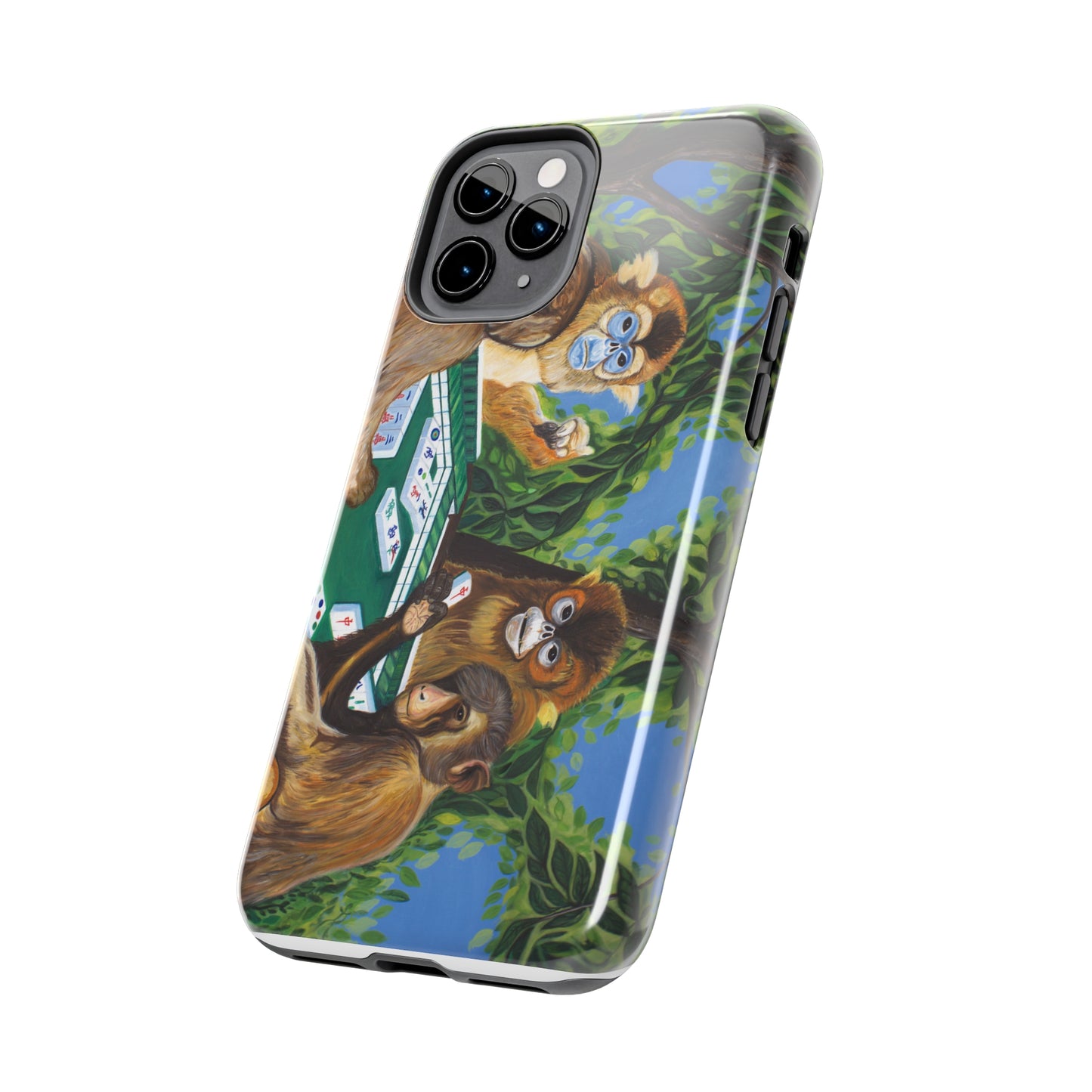 "Mahjong Monkeys" iPhone Tough Phone Cases