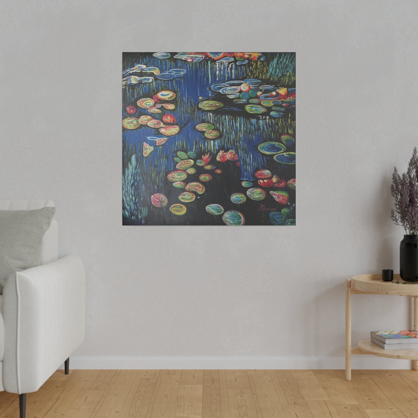 "Lillies" Matte Canvas, Stretched, 0.75"