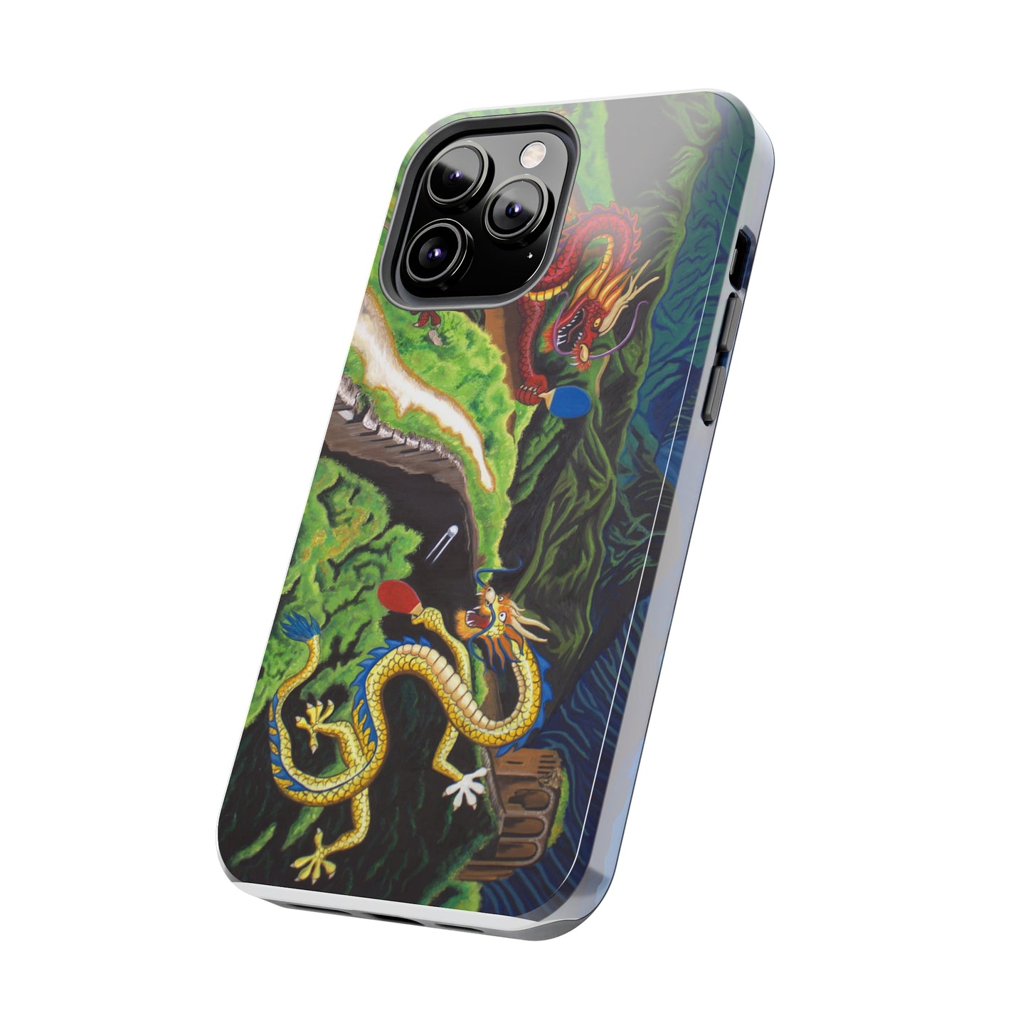 "Dragon Pong" iPhone Tough Phone Cases