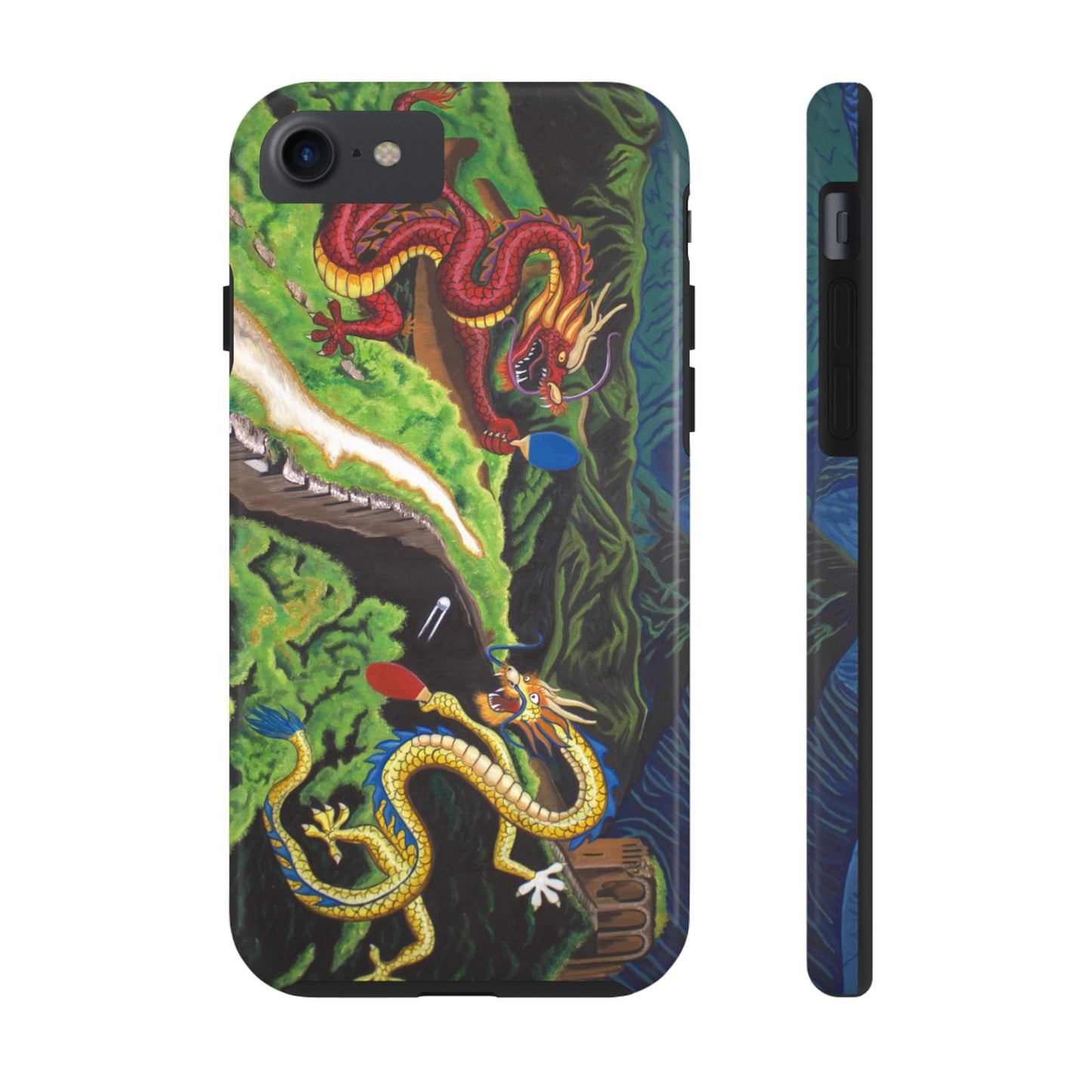 "Dragon Pong" iPhone Tough Phone Cases