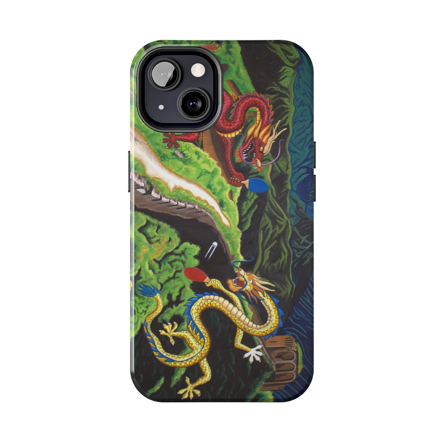 "Dragon Pong" iPhone Tough Phone Cases