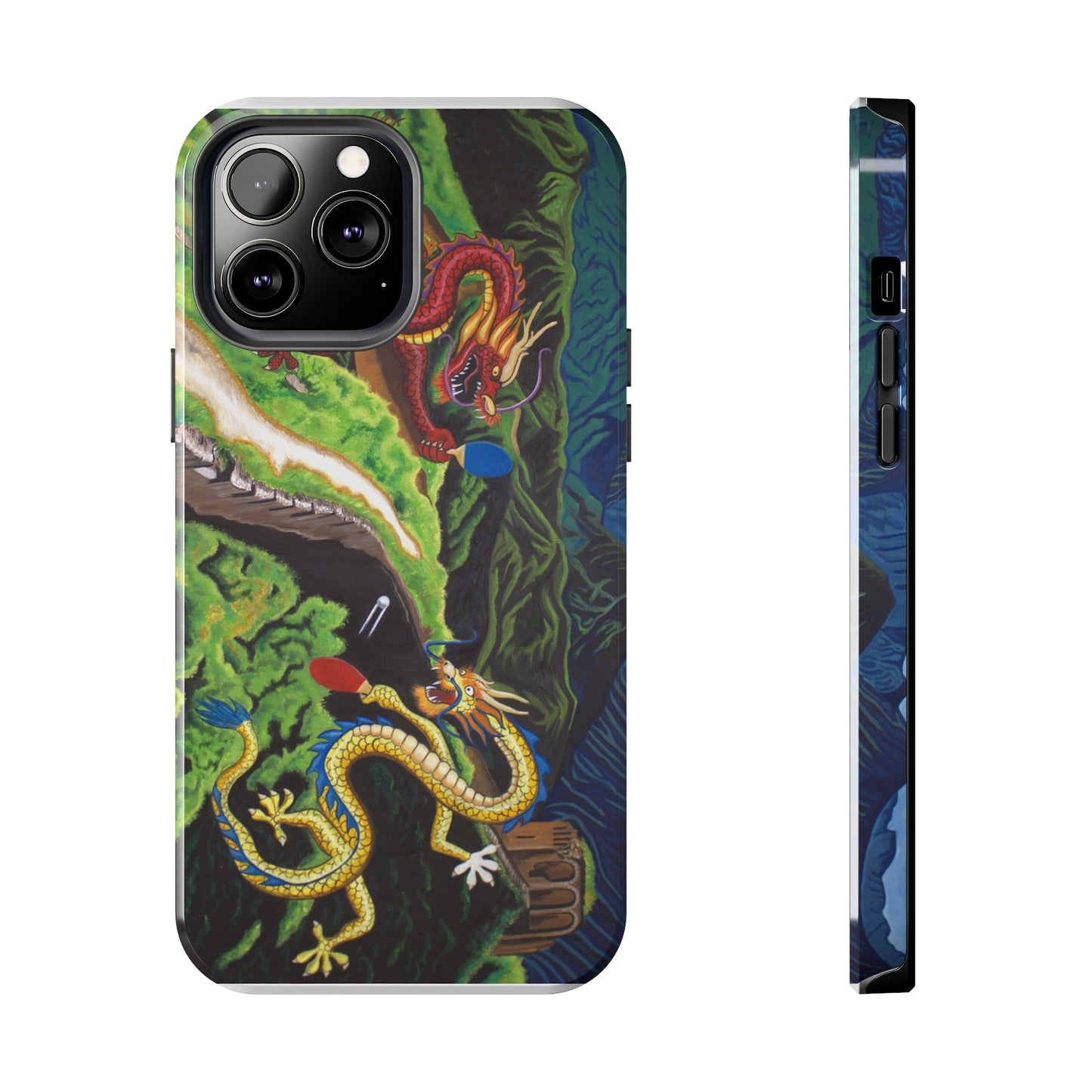 "Dragon Pong" iPhone Tough Phone Cases