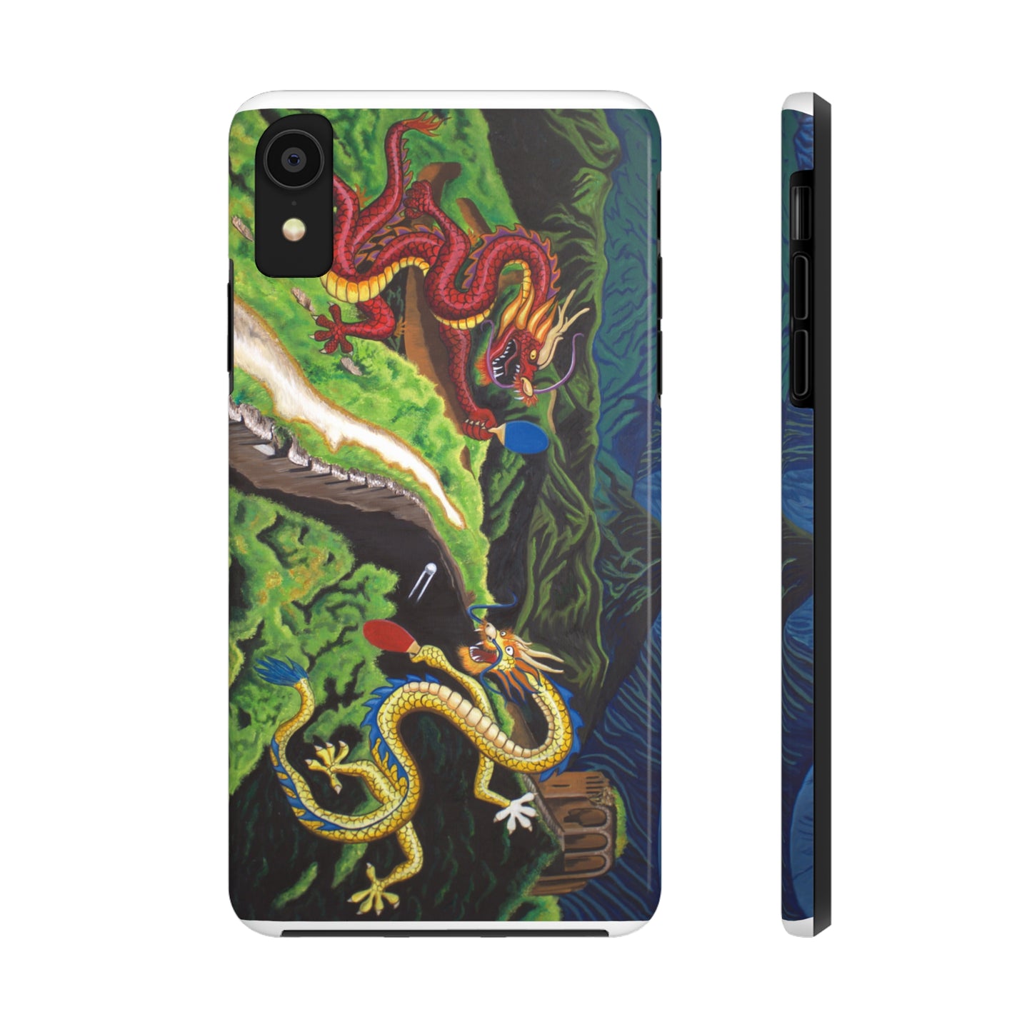 "Dragon Pong" iPhone Tough Phone Cases