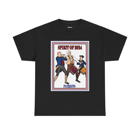 "Spirit of 2024 Patriots" Unisex Heavy Cotton Tee Shirt