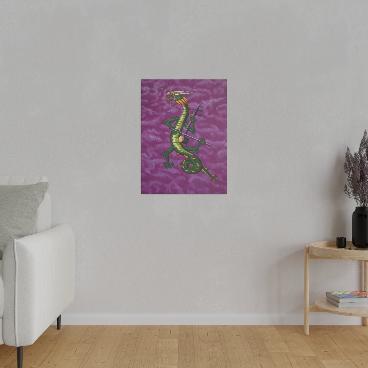 "Dragonini" Matte Canvas, Stretched, 0.75"