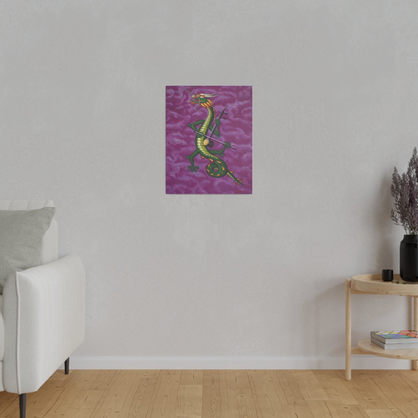 "Dragonini" Matte Canvas, Stretched, 0.75"