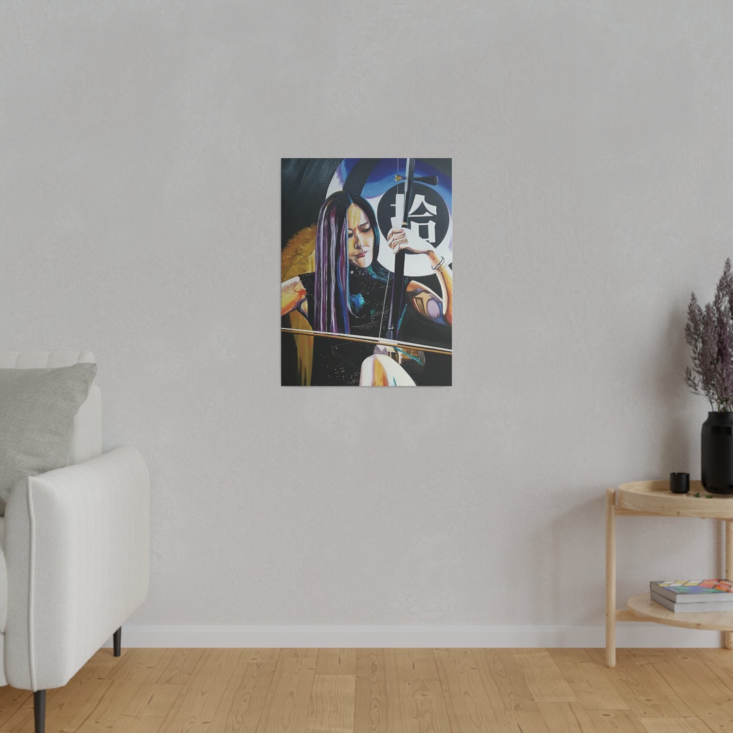 "The Erhu" Matte Canvas, Stretched, 0.75"
