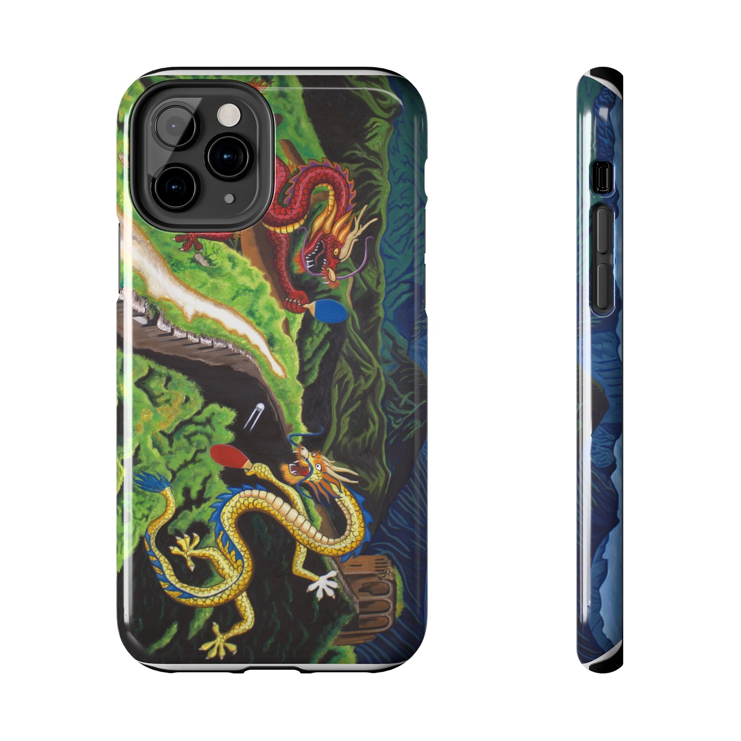 "Dragon Pong" iPhone Tough Phone Cases
