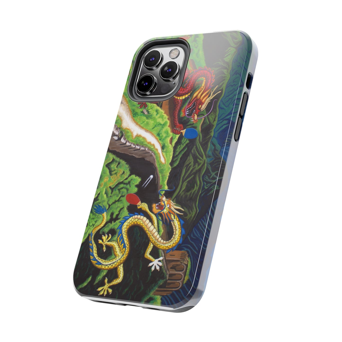 "Dragon Pong" iPhone Tough Phone Cases