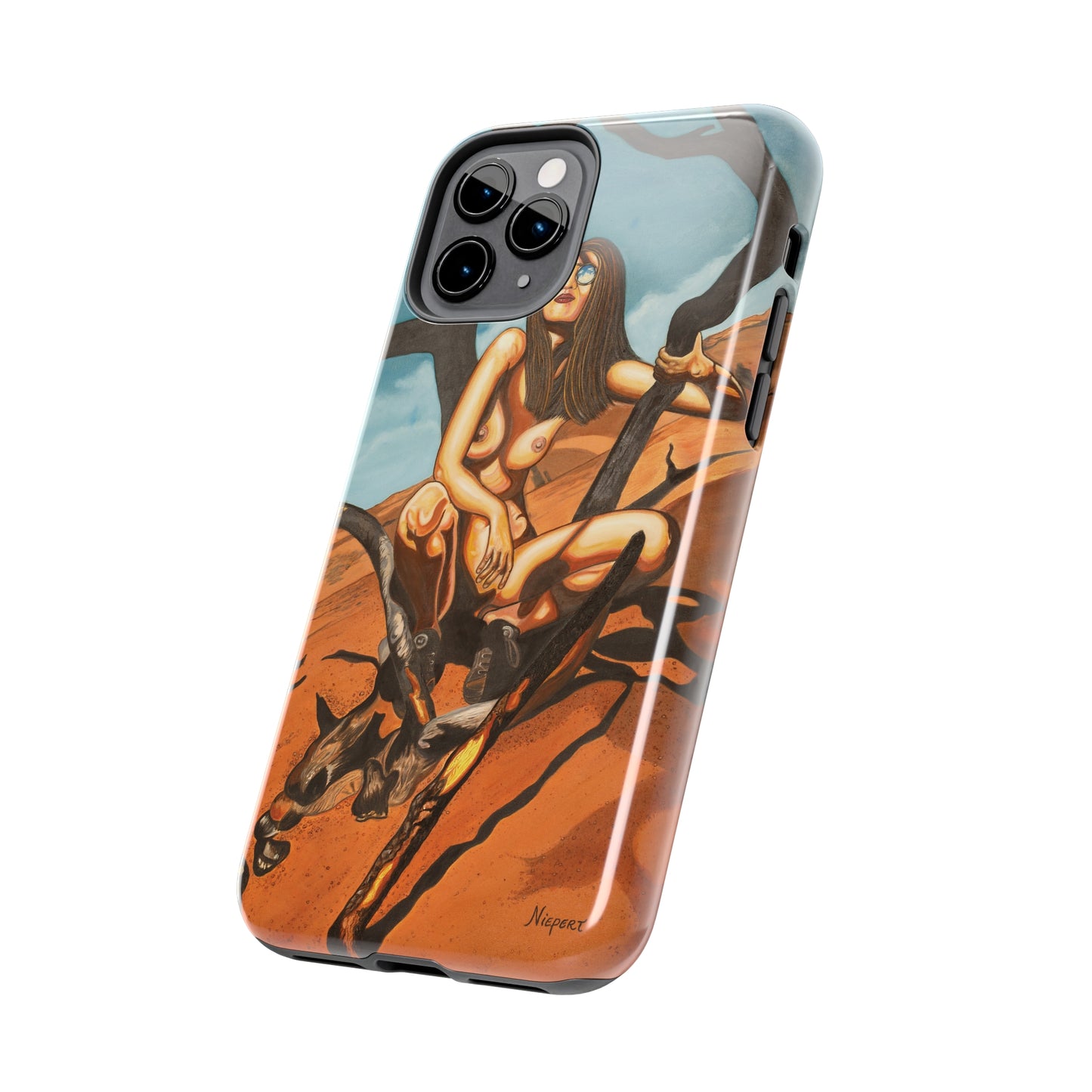 "Burnt Trees" iPhone Tough Phone Cases