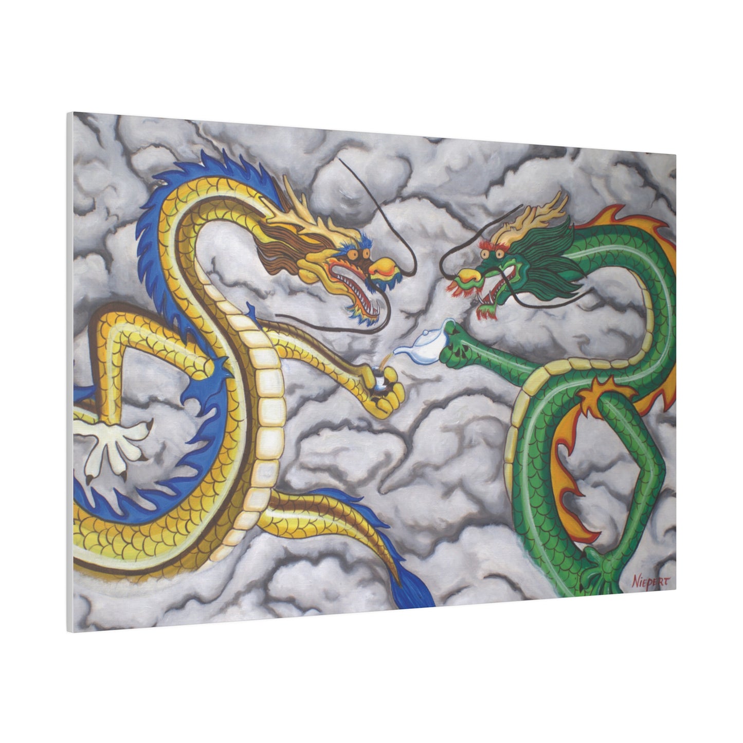 "Tea Dragons" Matte Canvas, Stretched, 0.75"