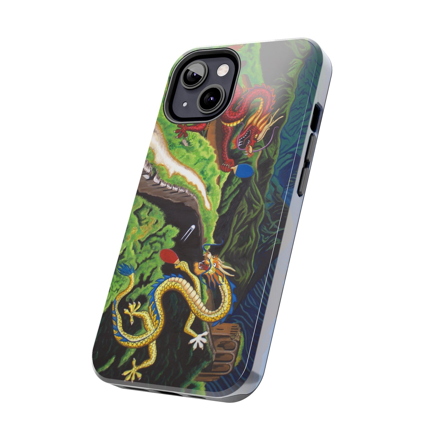 "Dragon Pong" iPhone Tough Phone Cases