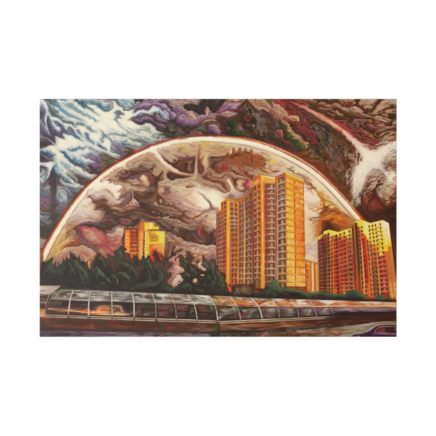 "Double Rainbows" Matte Canvas, Stretched, 0.75"