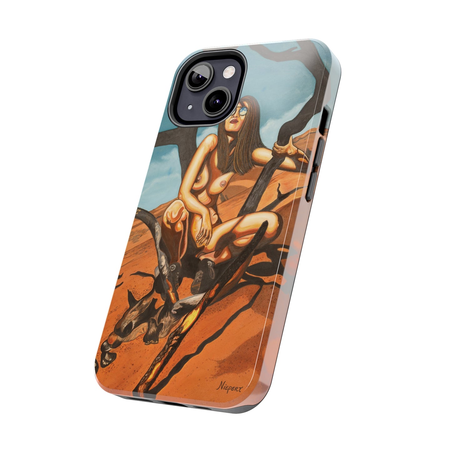 "Burnt Trees" iPhone Tough Phone Cases
