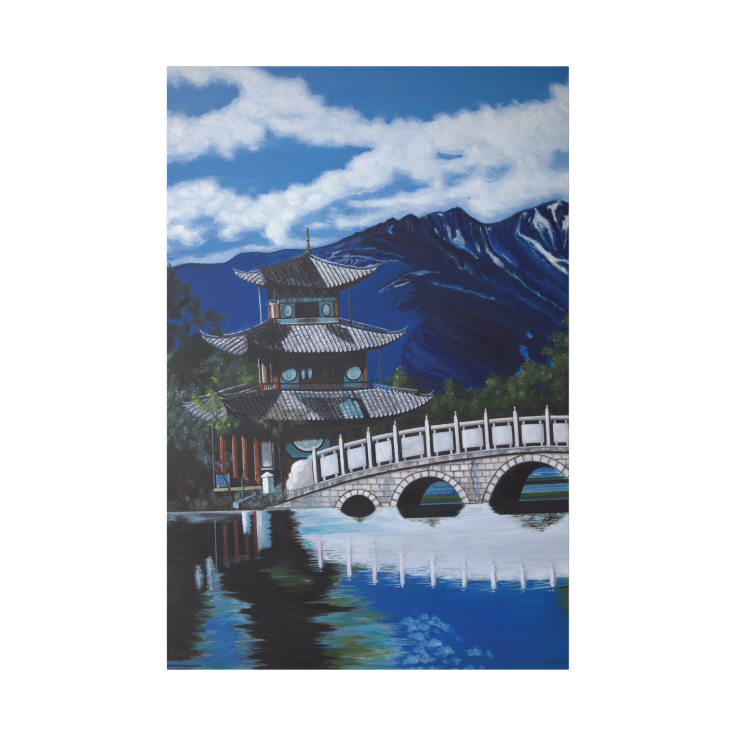 "The Temple" Matte Canvas, Stretched, 0.75"