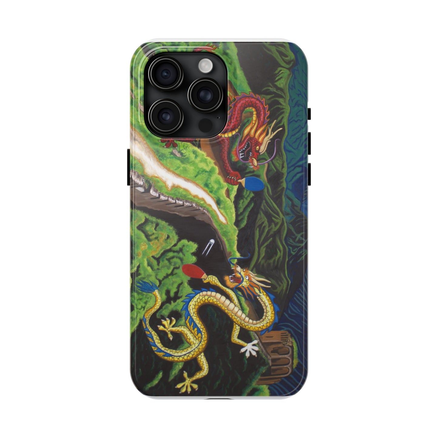 "Dragon Pong" iPhone Tough Phone Cases