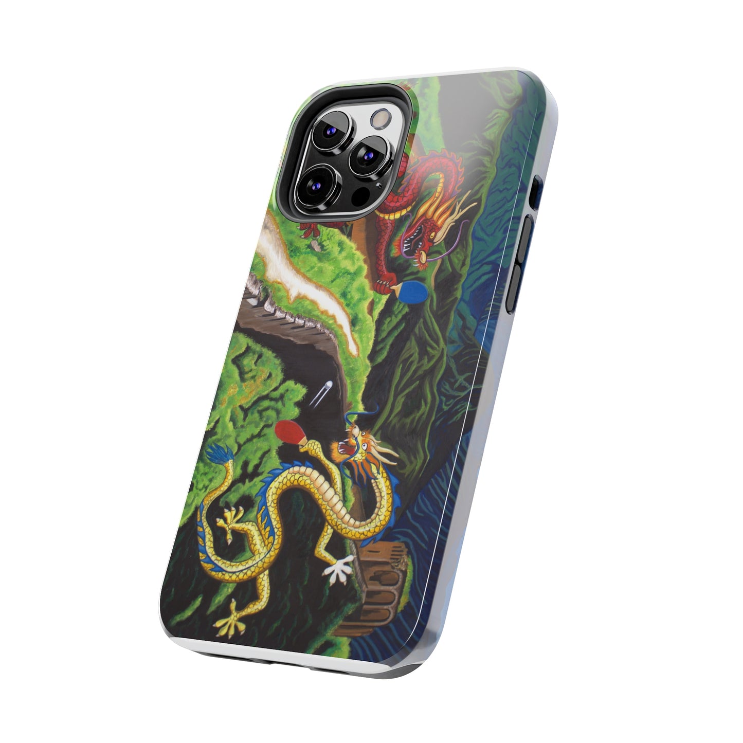 "Dragon Pong" iPhone Tough Phone Cases