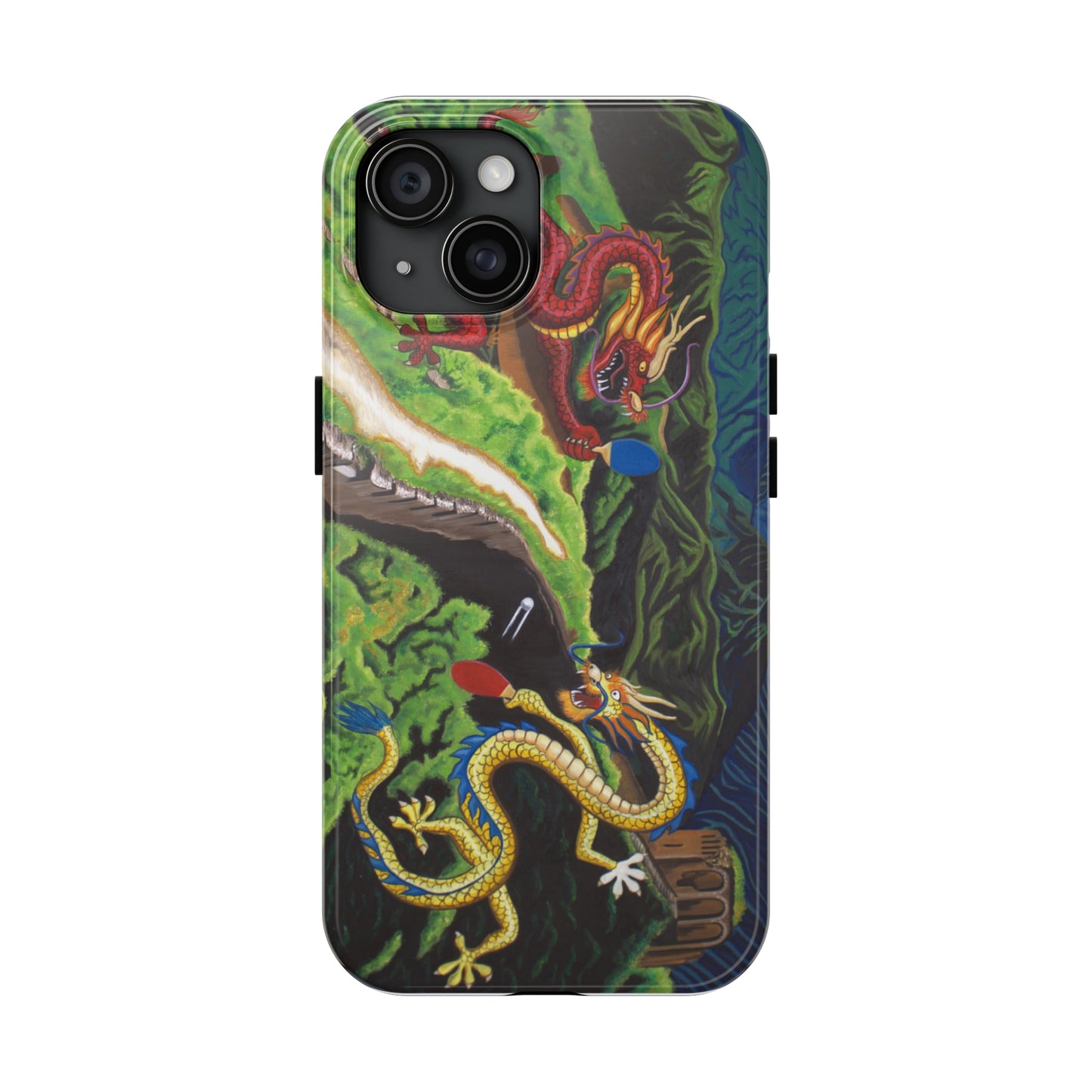 "Dragon Pong" iPhone Tough Phone Cases