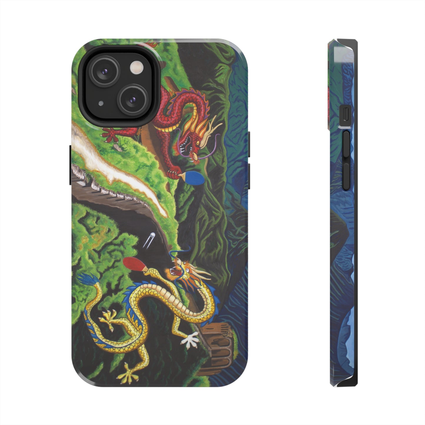 "Dragon Pong" iPhone Tough Phone Cases