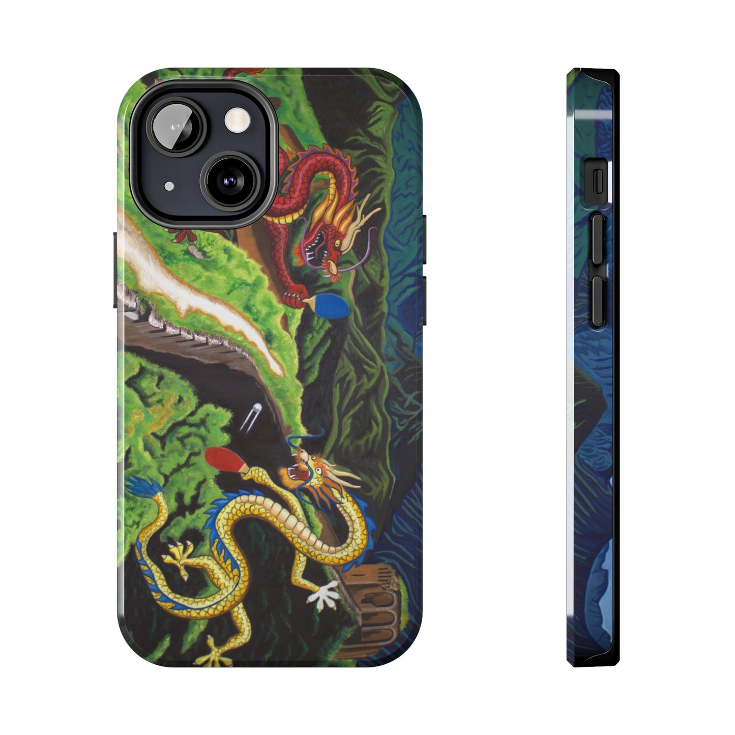 "Dragon Pong" iPhone Tough Phone Cases