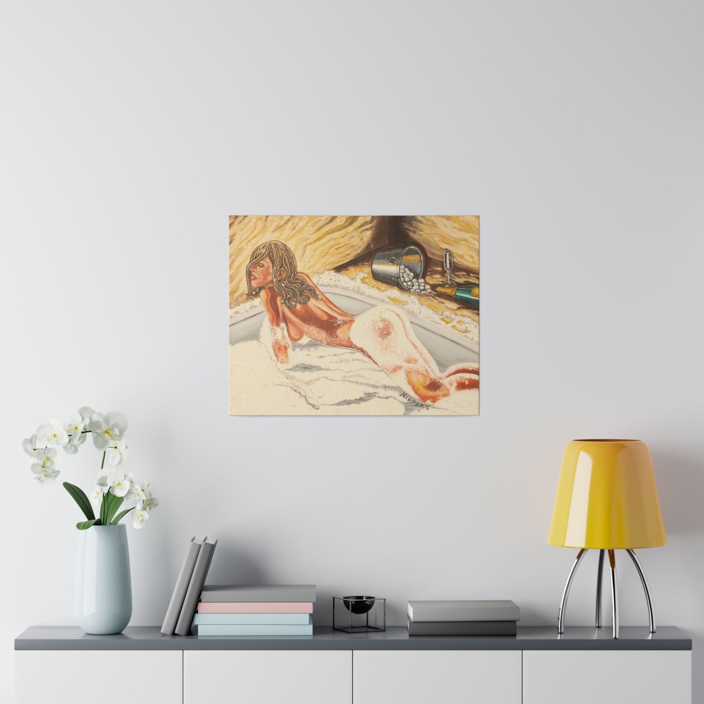 "Take a Bath" Matte Canvas, Stretched, 0.75"