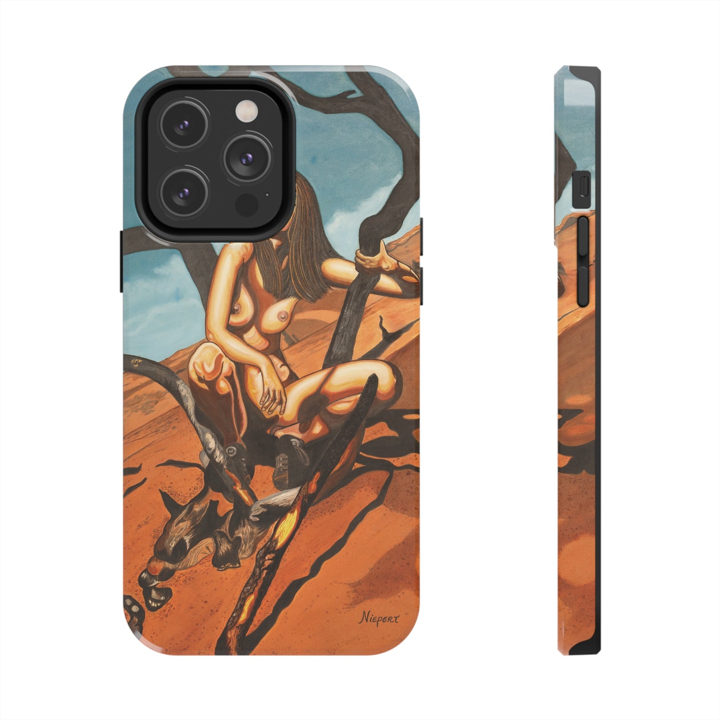 "Burnt Trees" iPhone Tough Phone Cases