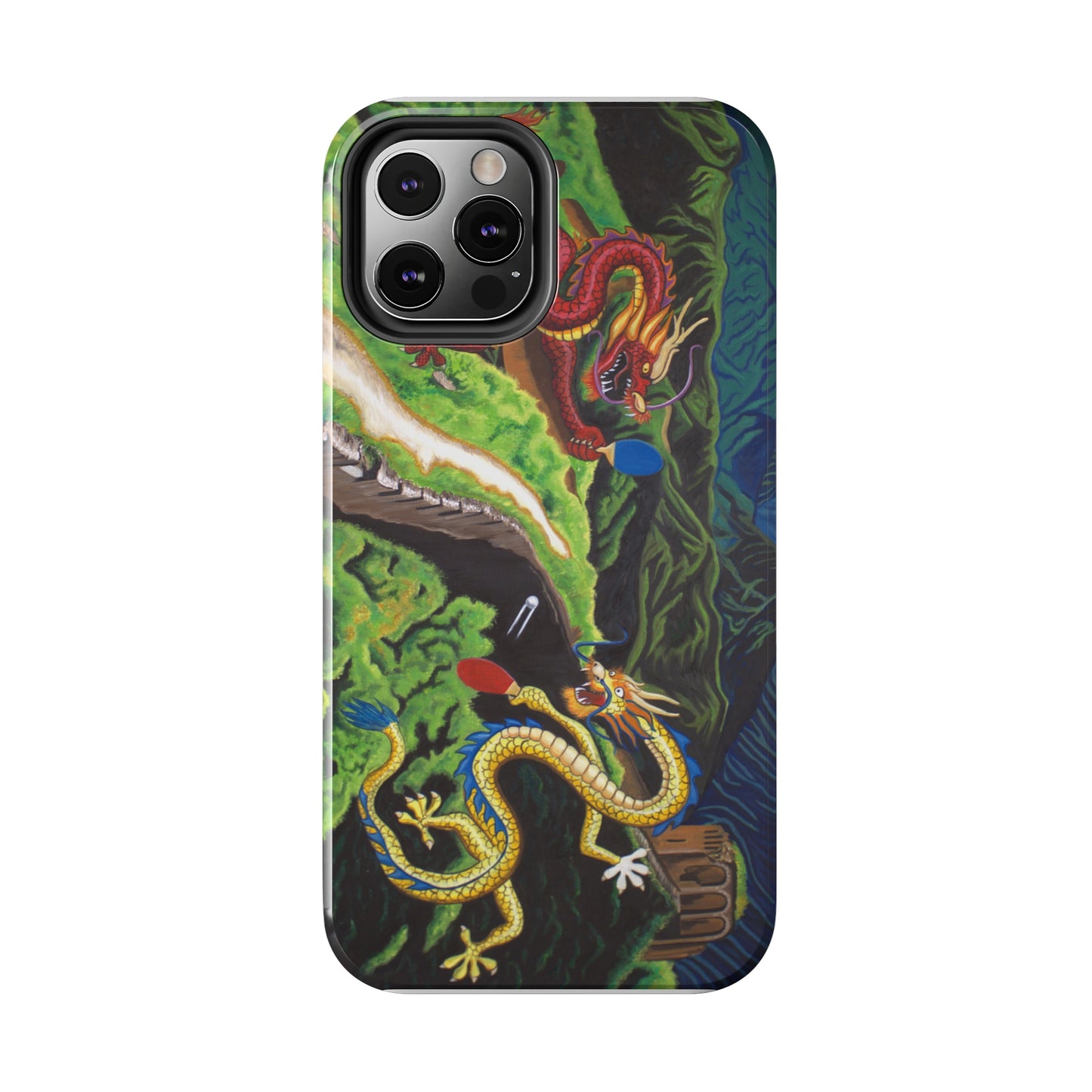 "Dragon Pong" iPhone Tough Phone Cases