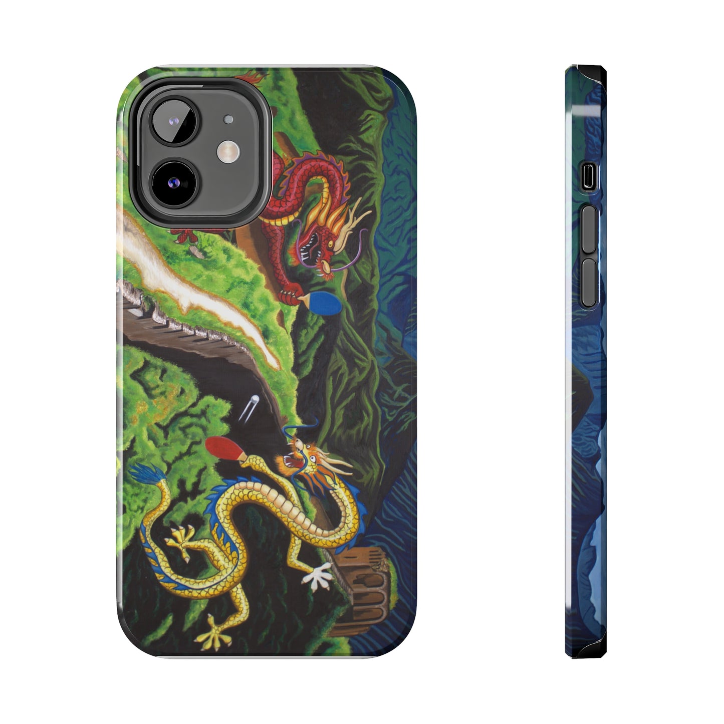"Dragon Pong" iPhone Tough Phone Cases