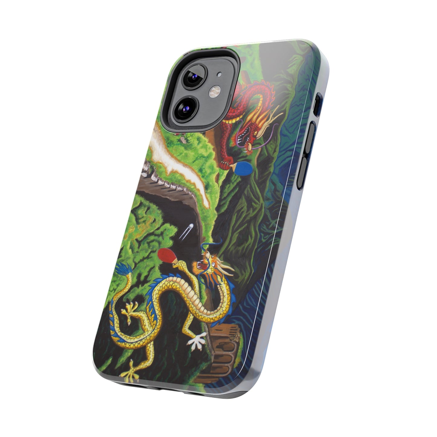 "Dragon Pong" iPhone Tough Phone Cases