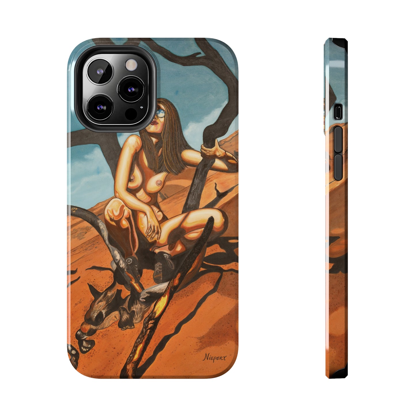 "Burnt Trees" iPhone Tough Phone Cases