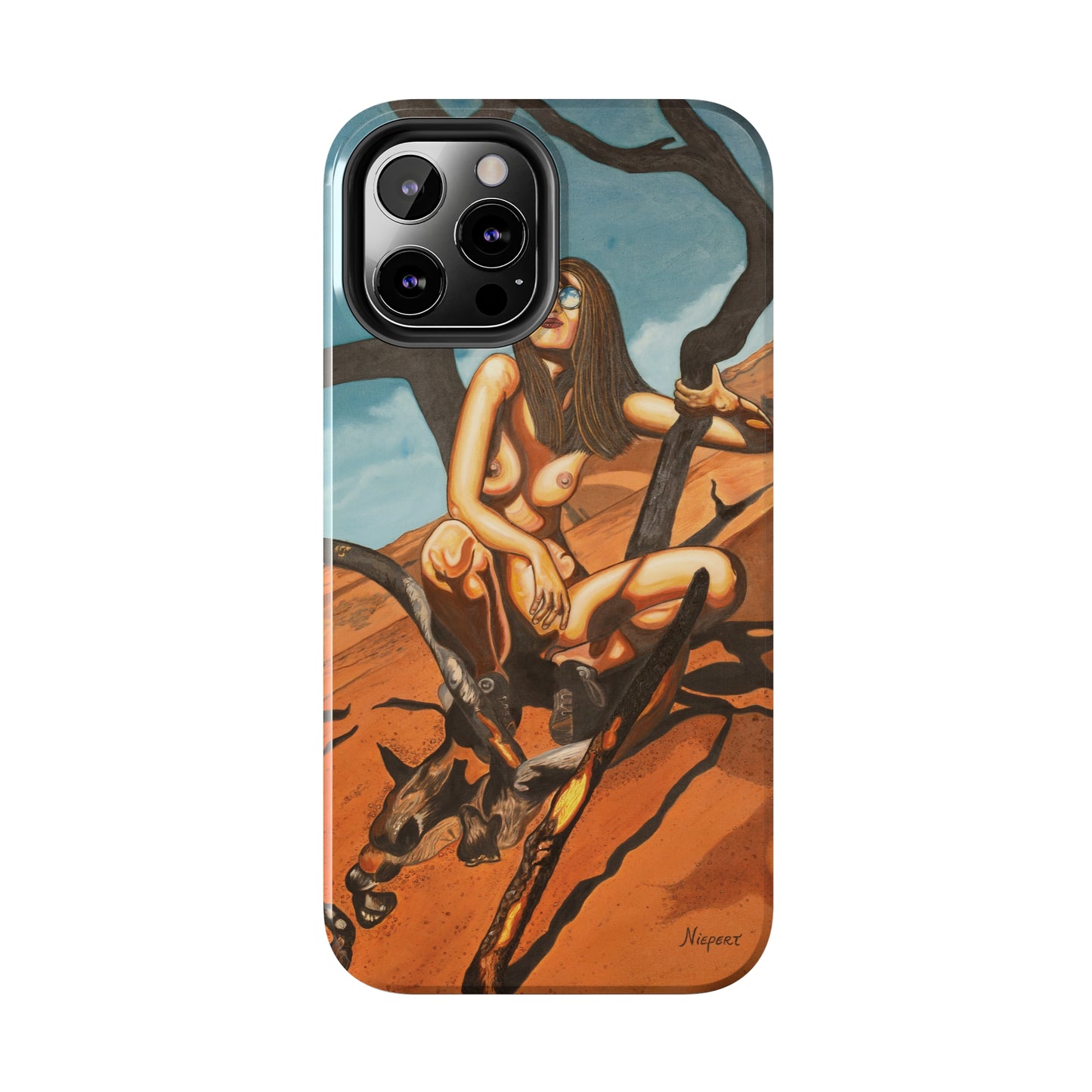 "Burnt Trees" iPhone Tough Phone Cases