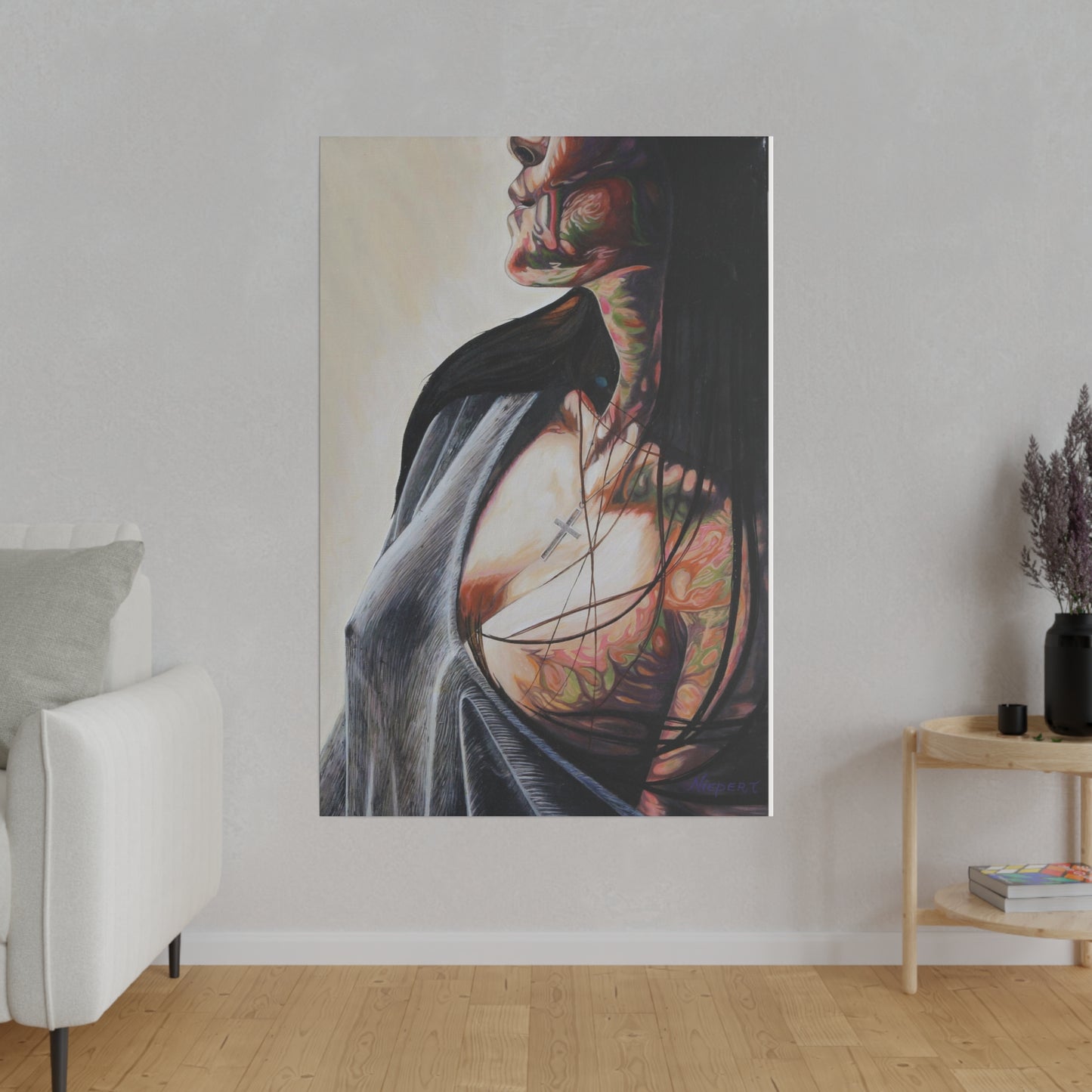The Chameleon Matte Canvas, Stretched, 0.75"