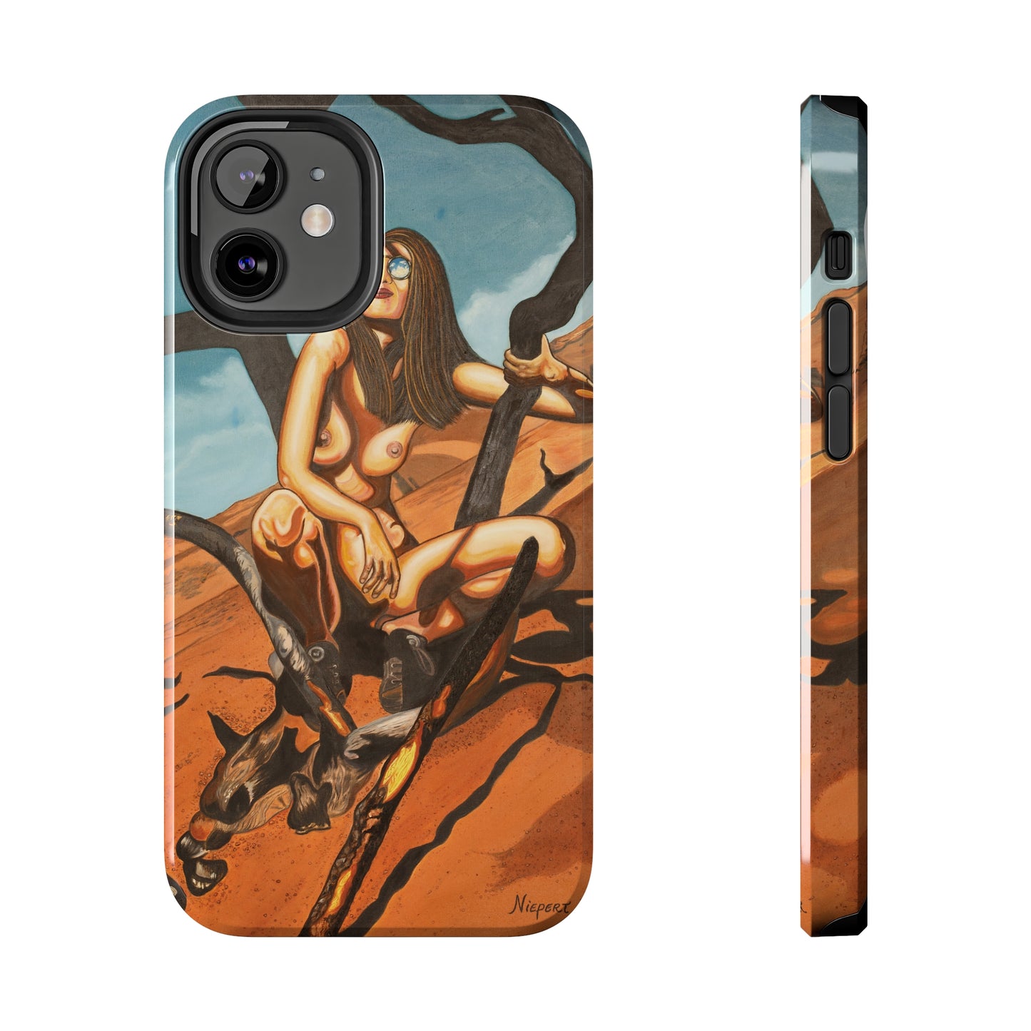 "Burnt Trees" iPhone Tough Phone Cases