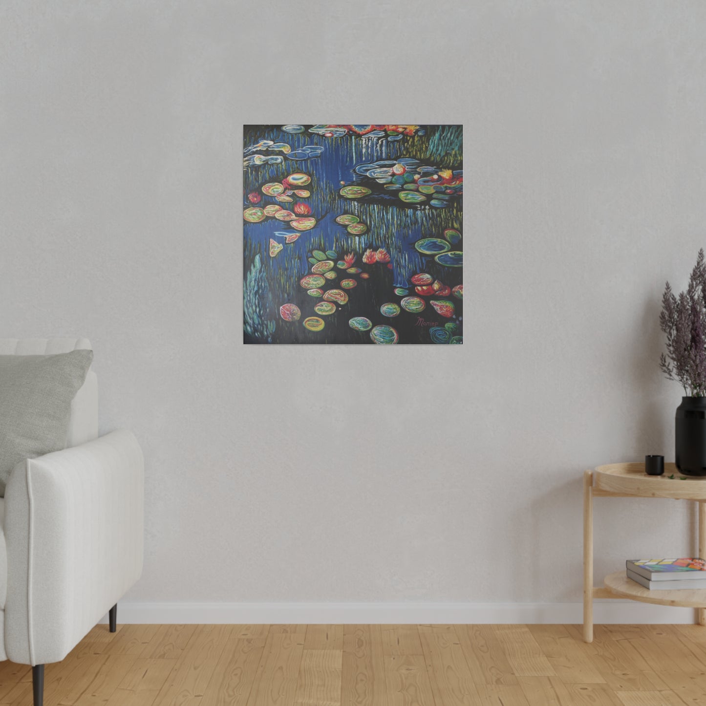 "Lillies" Matte Canvas, Stretched, 0.75"