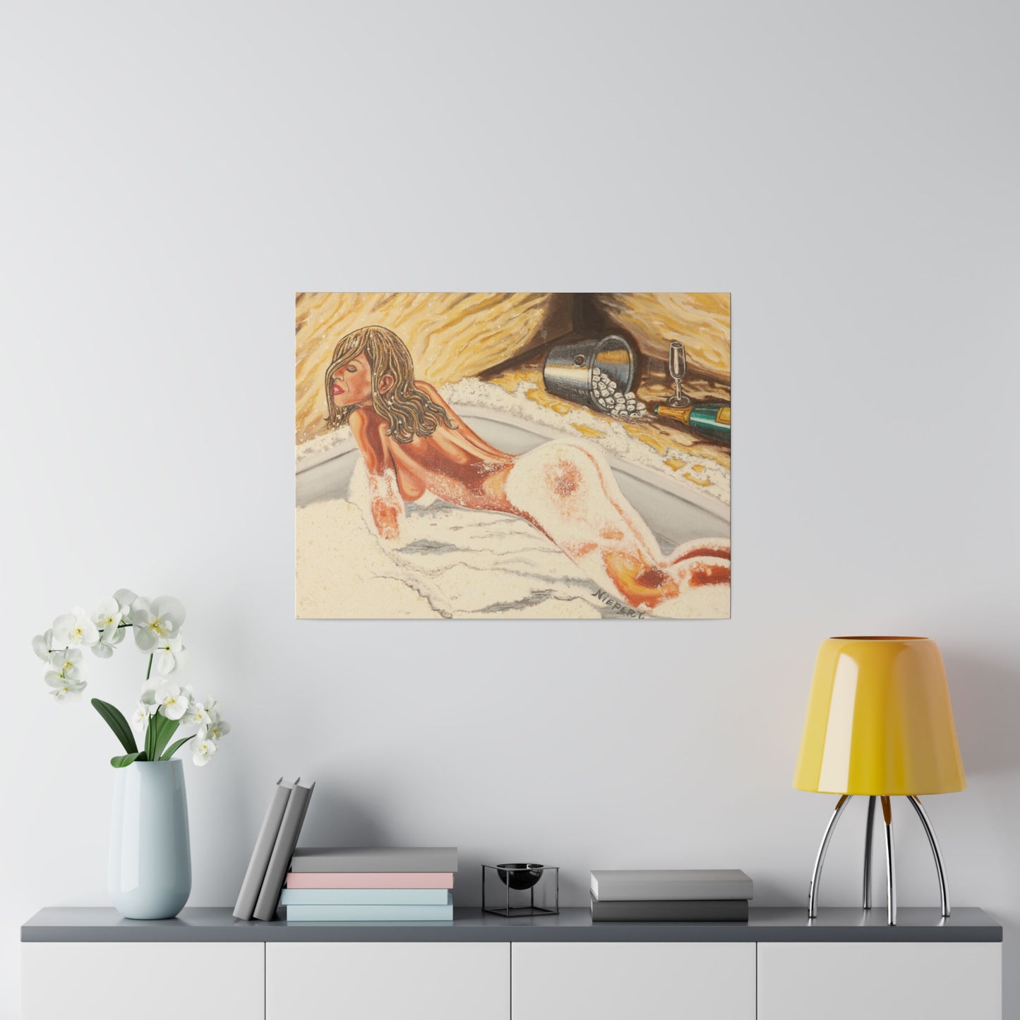 "Take a Bath" Matte Canvas, Stretched, 0.75"