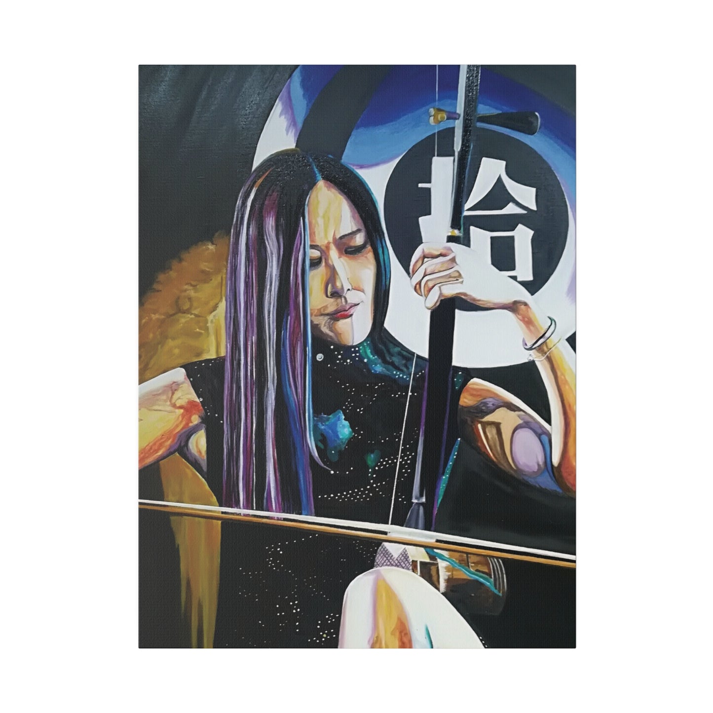 "The Erhu" Matte Canvas, Stretched, 0.75"