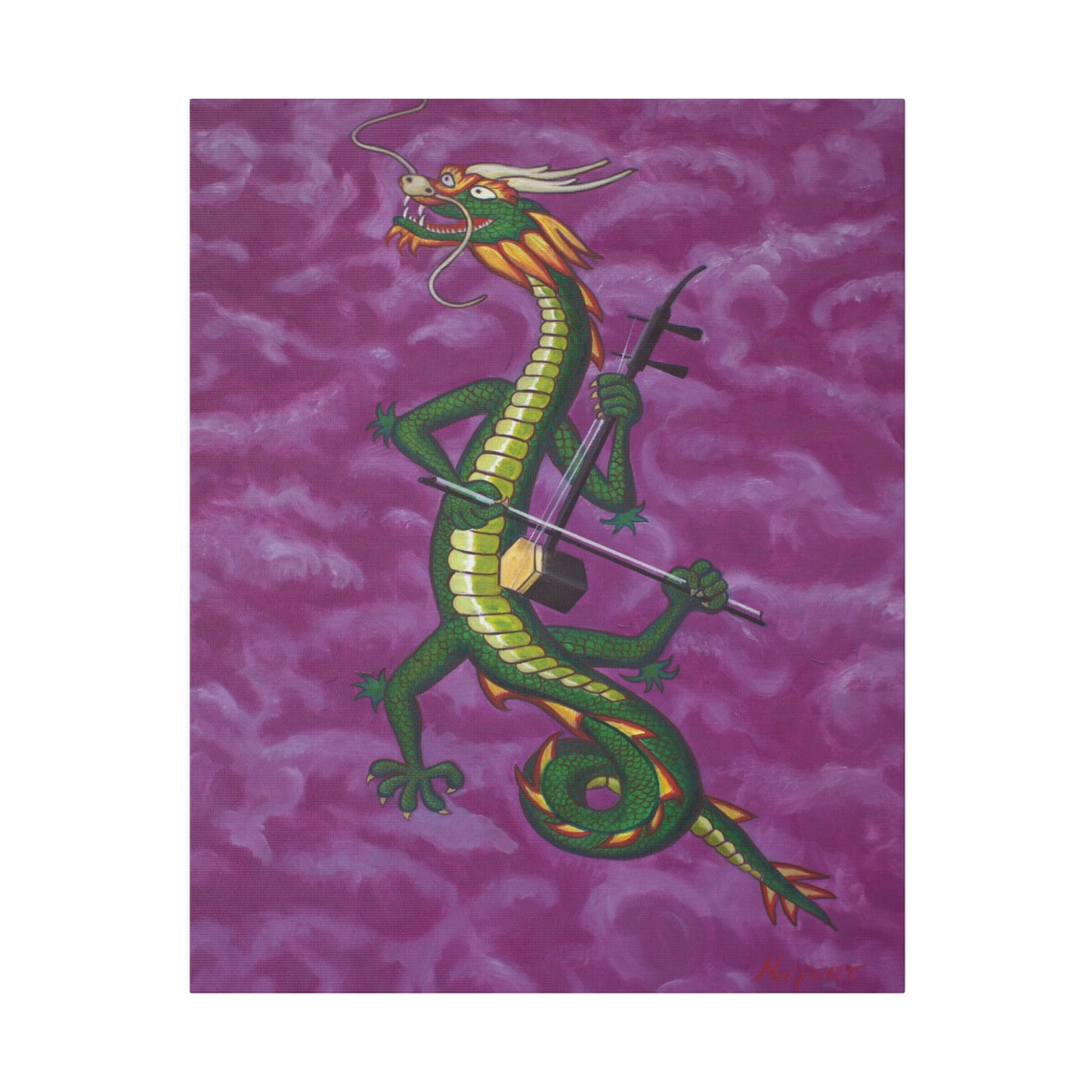 "Dragonini" Matte Canvas, Stretched, 0.75"