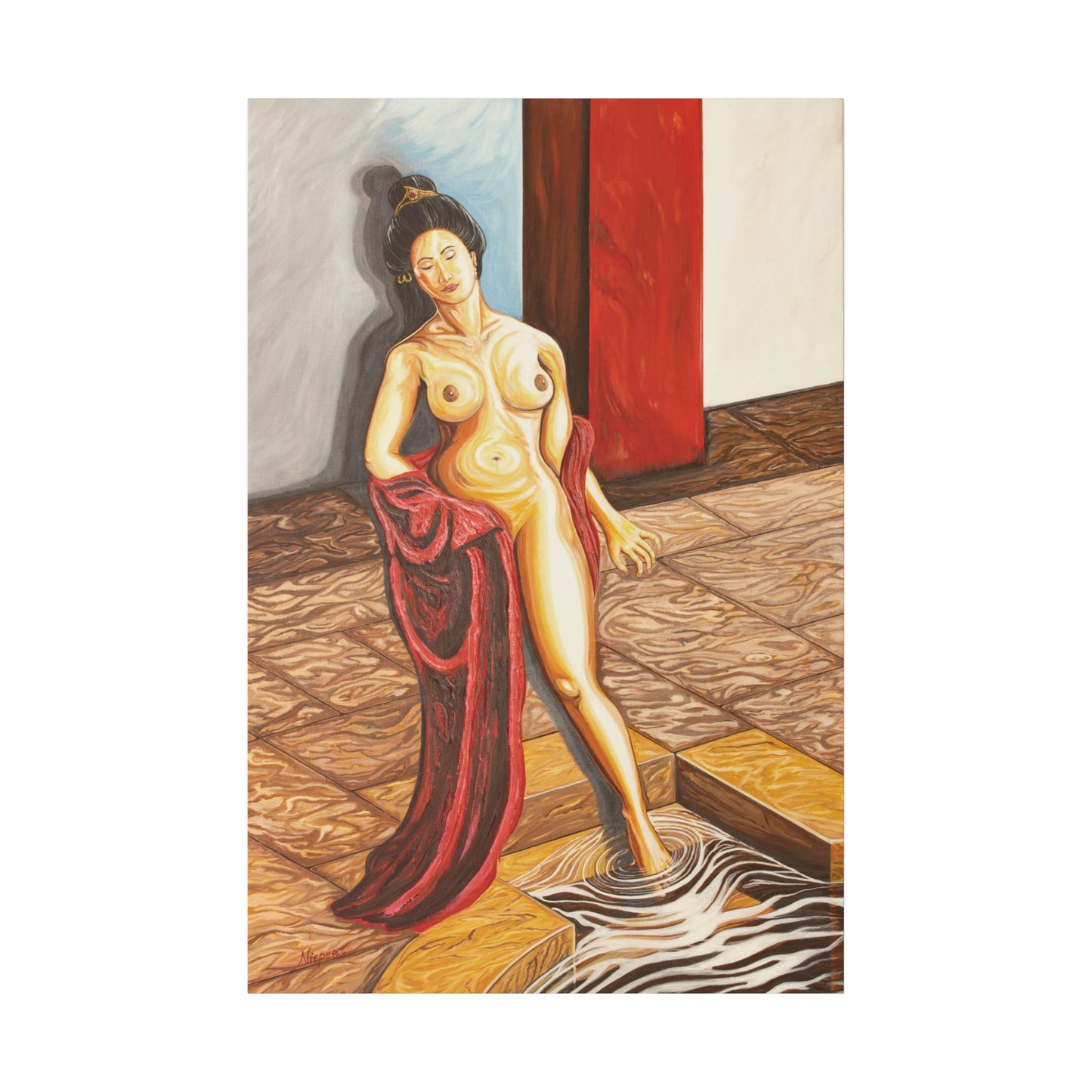"Ancient Beauty" Matte Canvas, Stretched, 0.75"