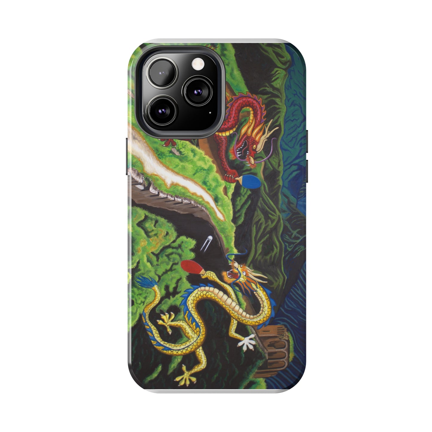 "Dragon Pong" iPhone Tough Phone Cases