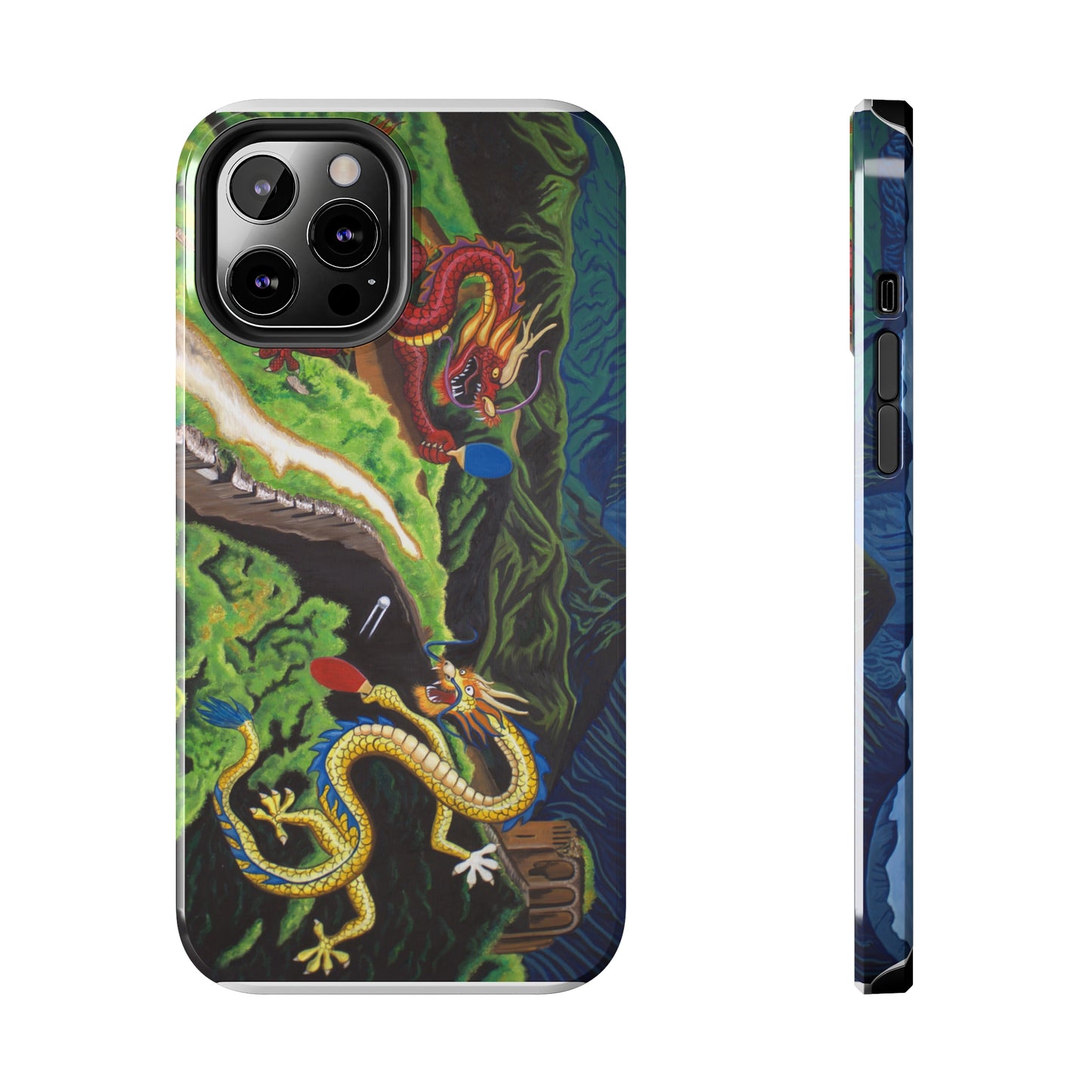 "Dragon Pong" iPhone Tough Phone Cases