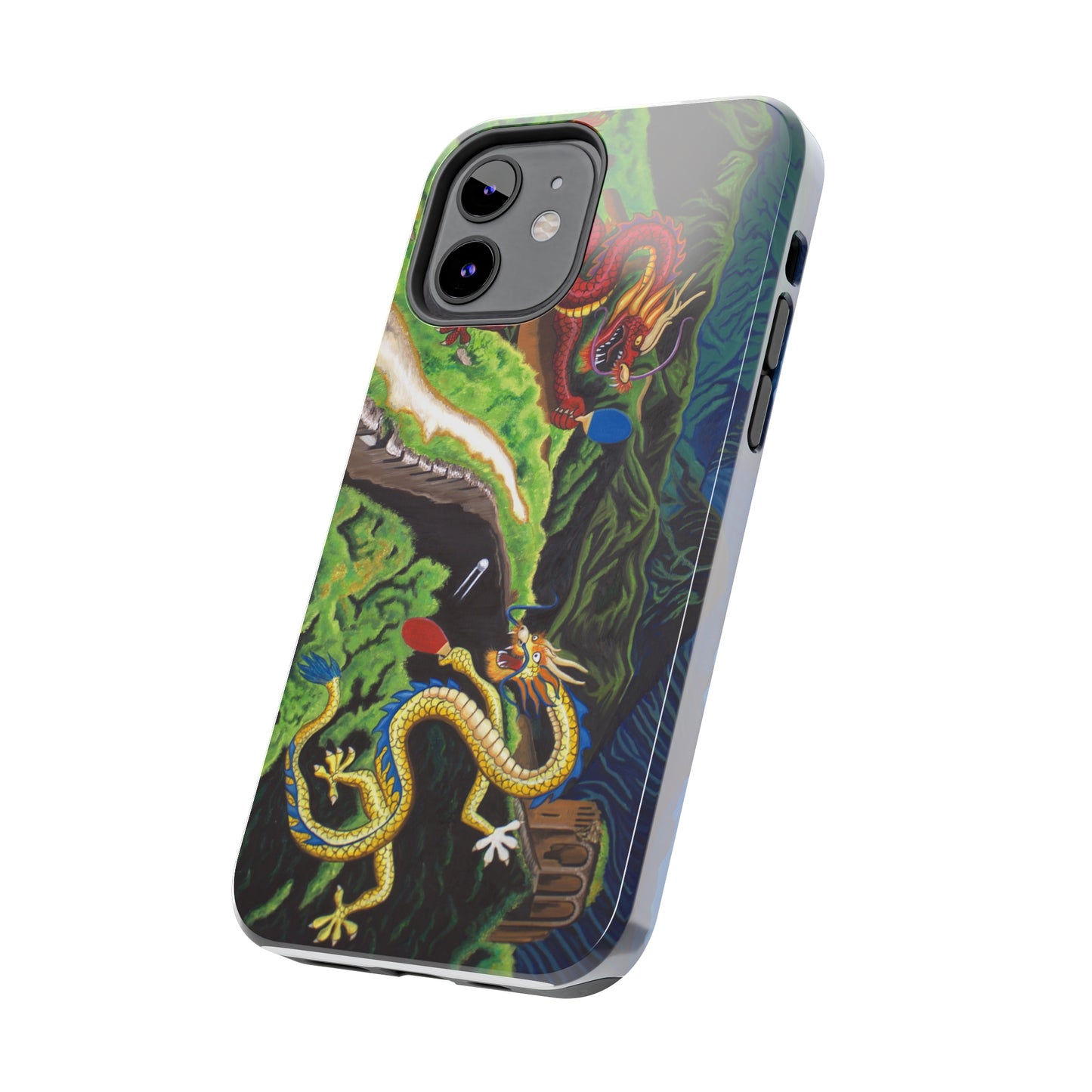 "Dragon Pong" iPhone Tough Phone Cases