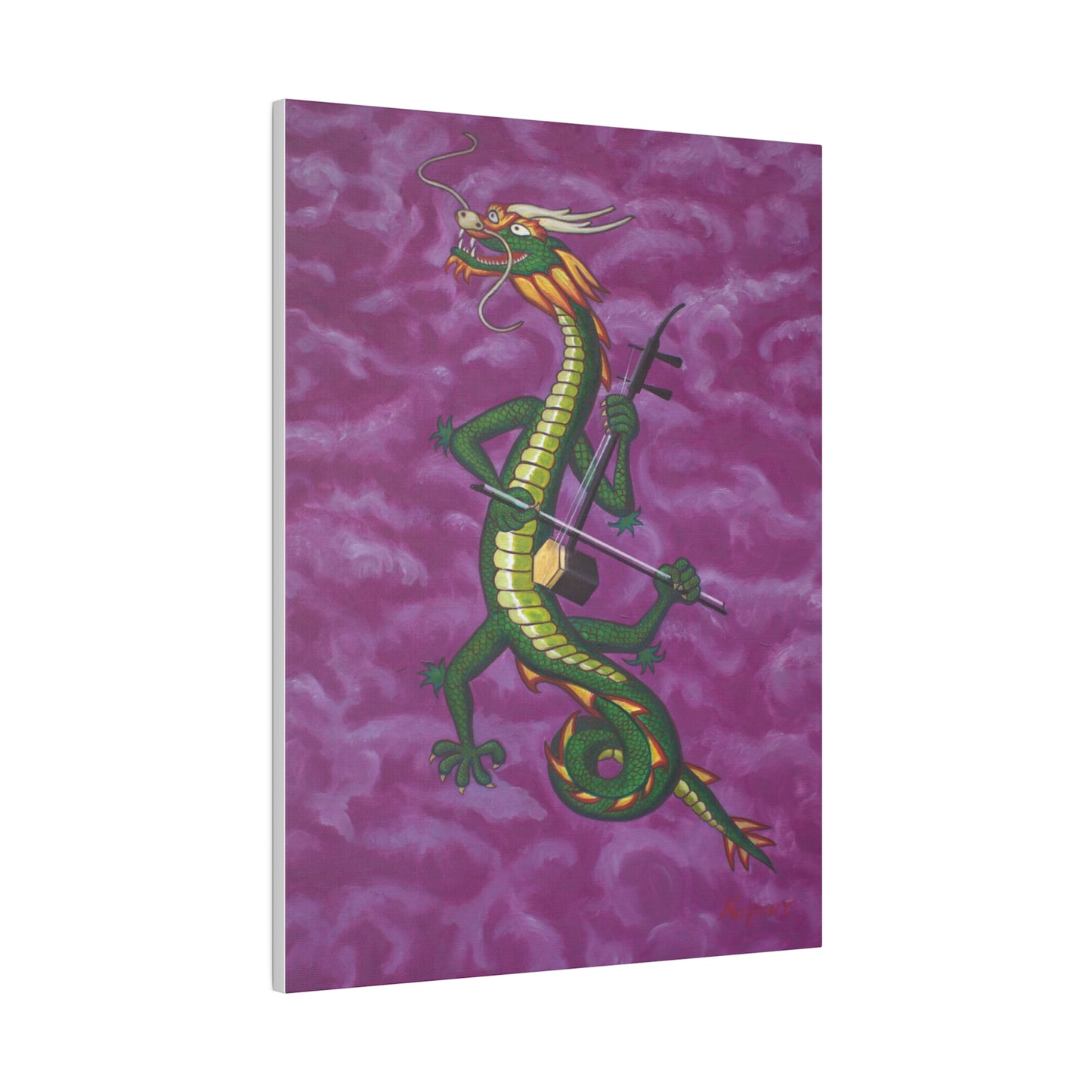 "Dragonini" Matte Canvas, Stretched, 0.75"