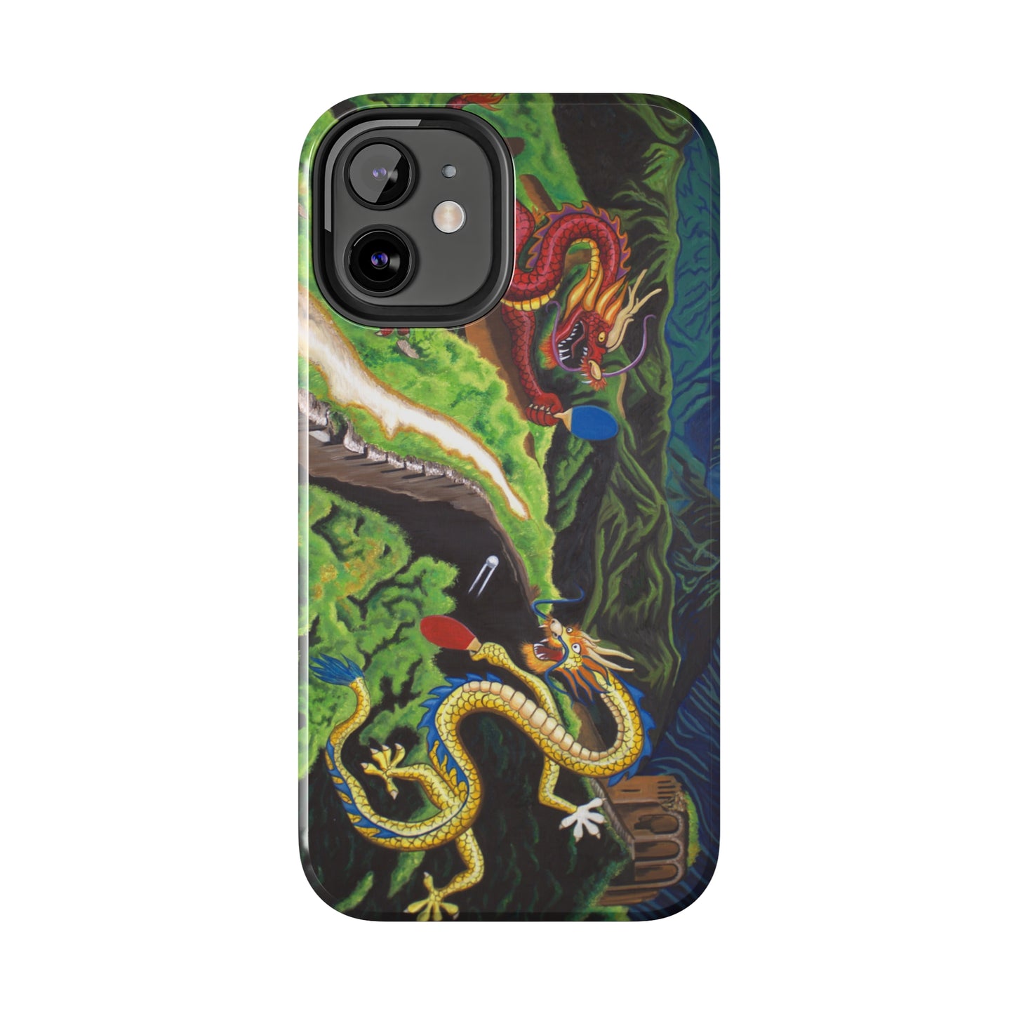 "Dragon Pong" iPhone Tough Phone Cases