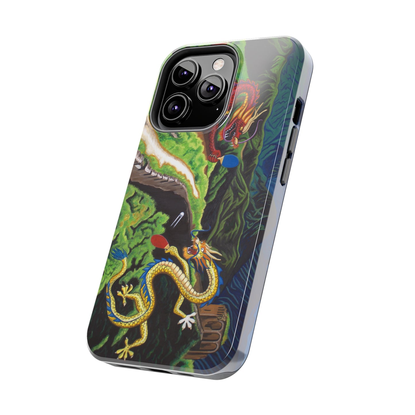 "Dragon Pong" iPhone Tough Phone Cases