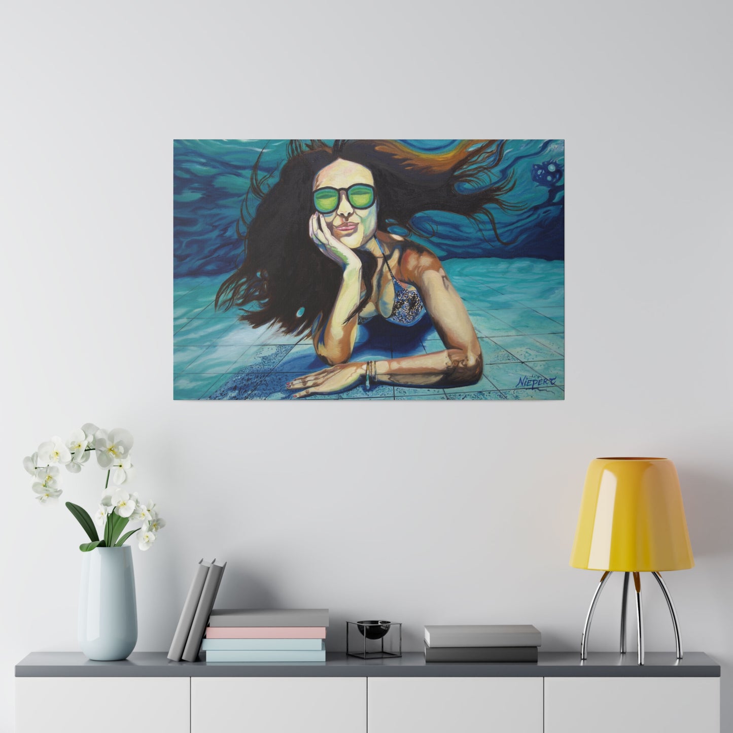 "Submerged" Matte Canvas, Stretched, 0.75"