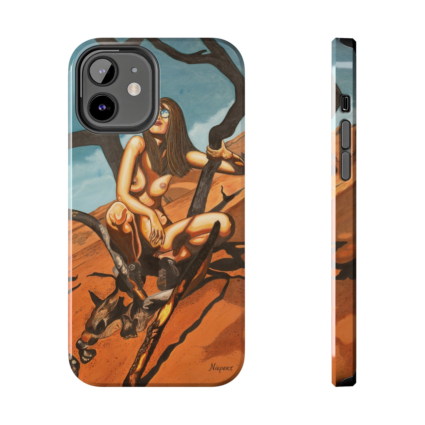 "Burnt Trees" iPhone Tough Phone Cases