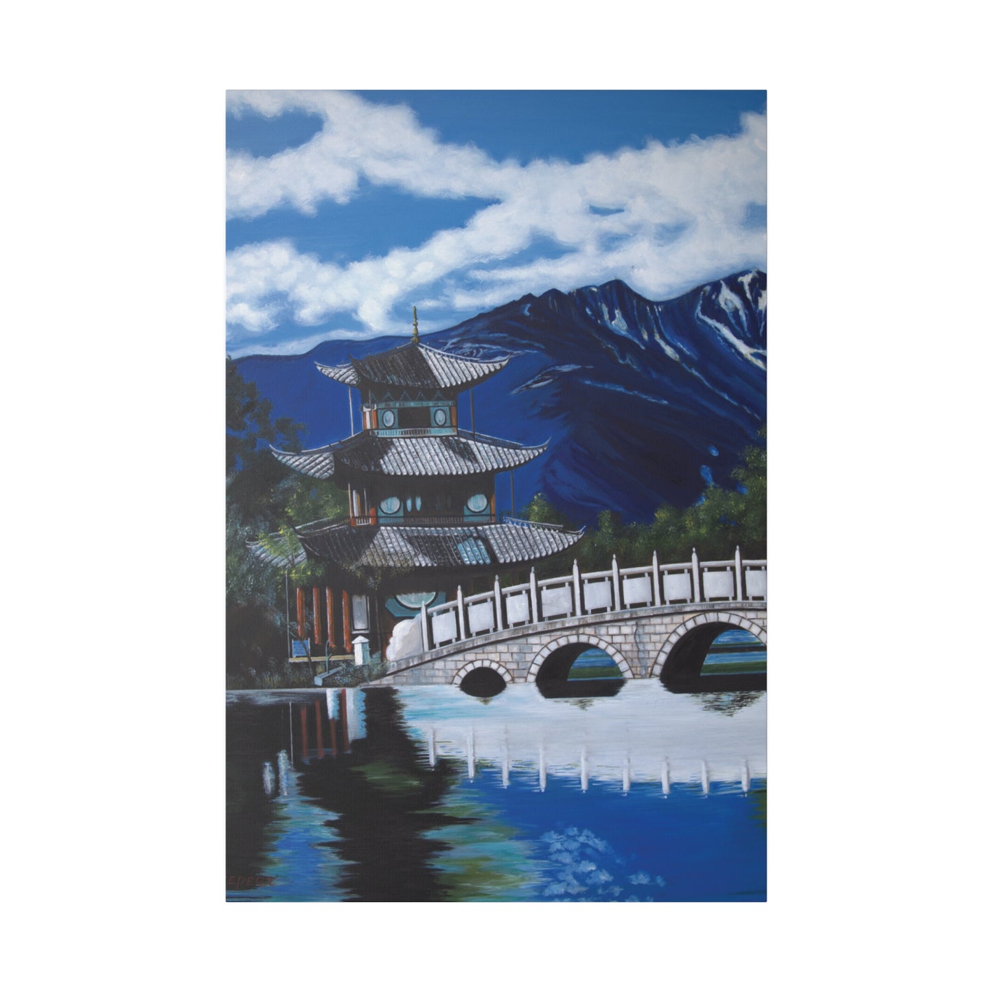 "The Temple" Matte Canvas, Stretched, 0.75"