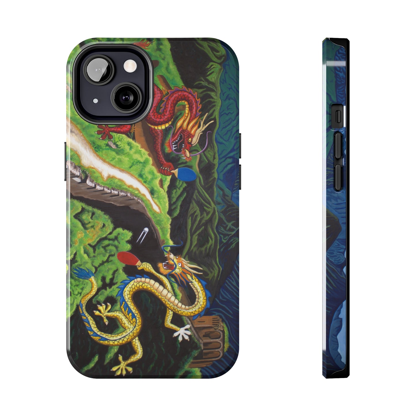 "Dragon Pong" iPhone Tough Phone Cases