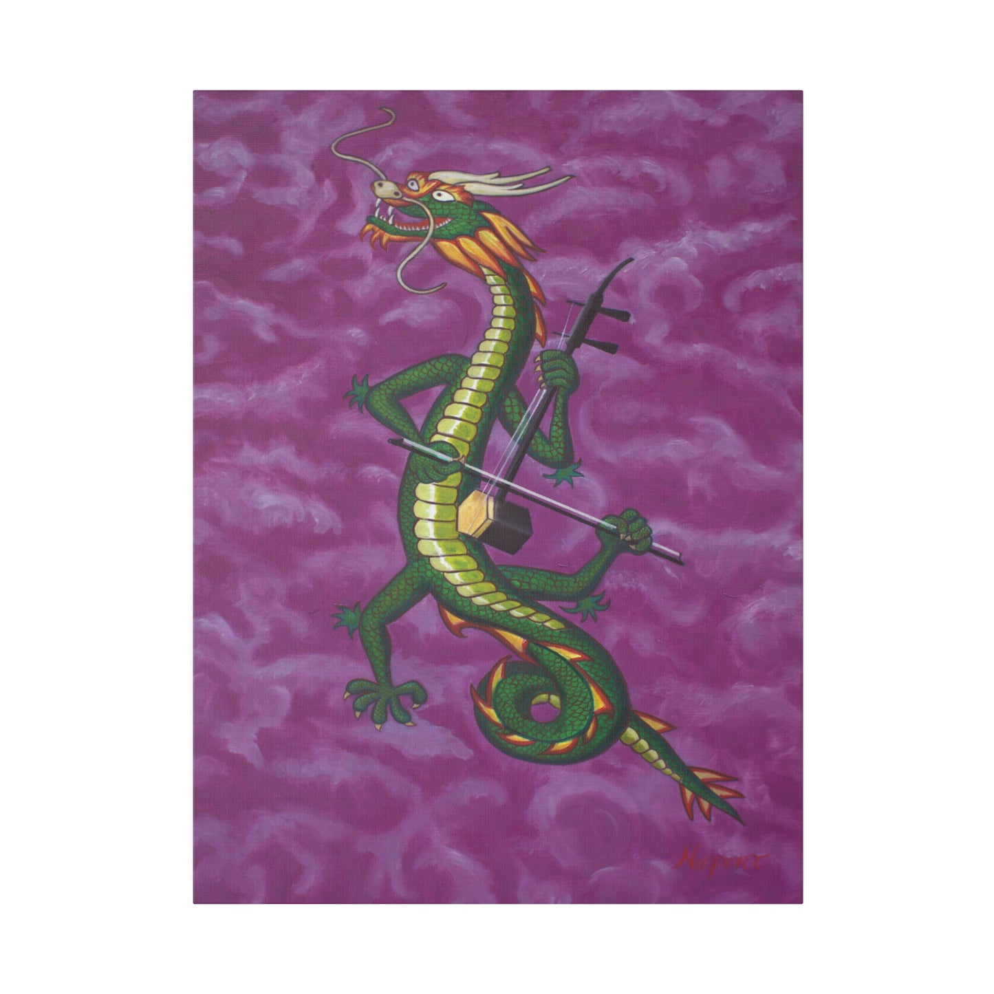 "Dragonini" Matte Canvas, Stretched, 0.75"