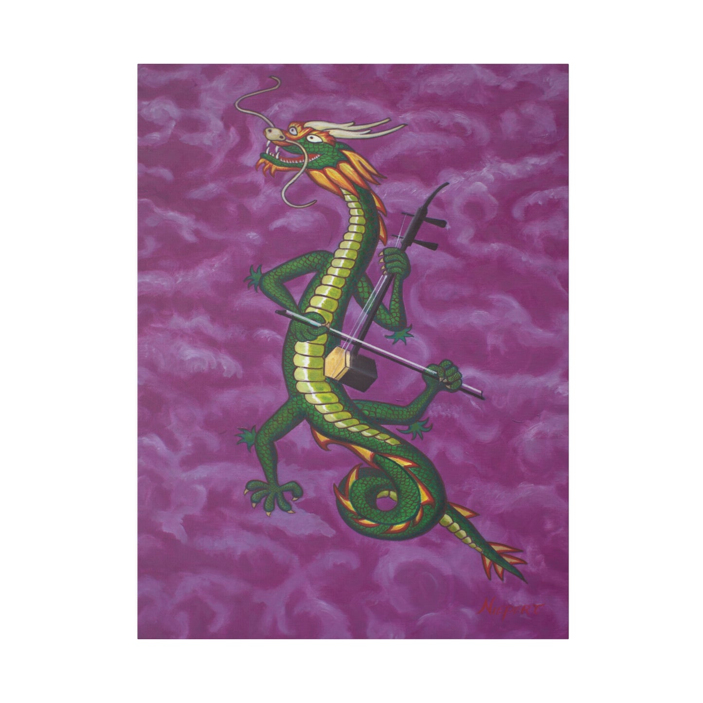 "Dragonini" Matte Canvas, Stretched, 0.75"